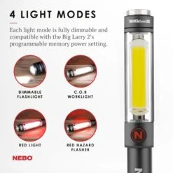 Nebo Big Larry™ 2 -Vangos Store 6737 Gray Light Modes 01 1800x1800 2b8ef0b3 67c6 4410 a95b 5c620f8cd83f