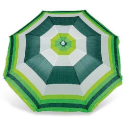 Yello Stripped Parasol -Vangos Store BGG1305 yello green striped parasol top