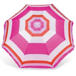 Yello Stripped Parasol -Vangos Store BGG1305 yello pink striped parasol top