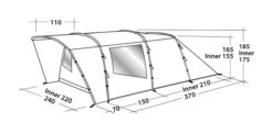 Easy Camp Palmdale 400 4-Berth Tent -Vangos Store EZCP120368OD