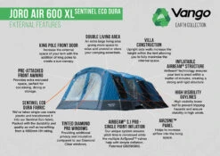 Vango Joro Air 600XL Sentinel Eco Dura Tent -Vangos Store Joro Air 600XL SED small