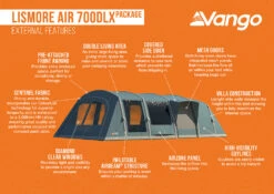 Vango Lismore Air 700DLX Tent Package 19 Vango Lismore Air 700DLX Tent Package -Vangos Store Lismore Air 700DLX Package