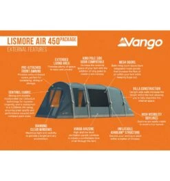 Vango Lismore Air 450 Tent Package 11 Vango Lismore Air 450 Tent Package -Vangos Store lismore air 450 package 3