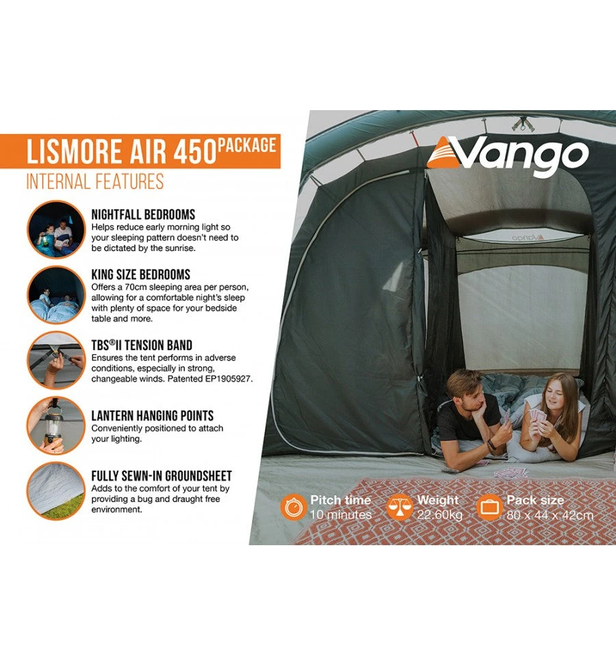Vango Lismore Air 450 Tent Package 7 Vango Lismore Air 450 Tent Package - Image 5