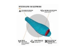 Vango Nitestar Alpha 150 Sleeping Bag - Lagoon -Vangos Store nitestar alpha 150 10