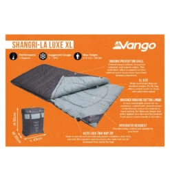 Vango Shangri-La Luxe XL Single Sleeping Bag 9 Vango Shangri-La Luxe XL Single Sleeping Bag -Vangos Store shangri la luxe xl 4