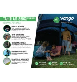 Vango Tahiiti 850XL Airbeam Tent 2023 16 Vango Tahiiti 850XL Airbeam Tent 2023 -Vangos Store tahiti air 850xl 3